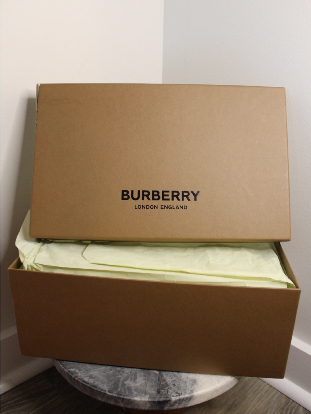 Burberry Eyelet Rubber Slide, Blue and White - Picture 6 of 8